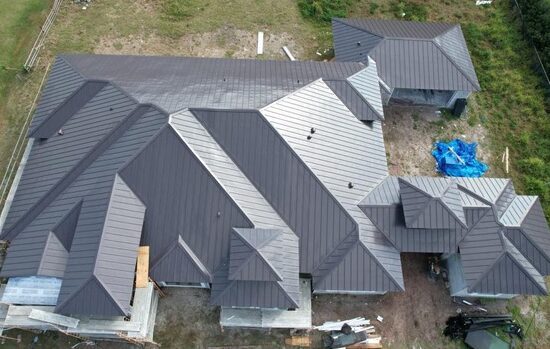 Roof destroyed by Hurricane