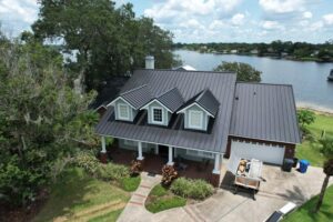 24 G Standing Seam Matte Black Finish