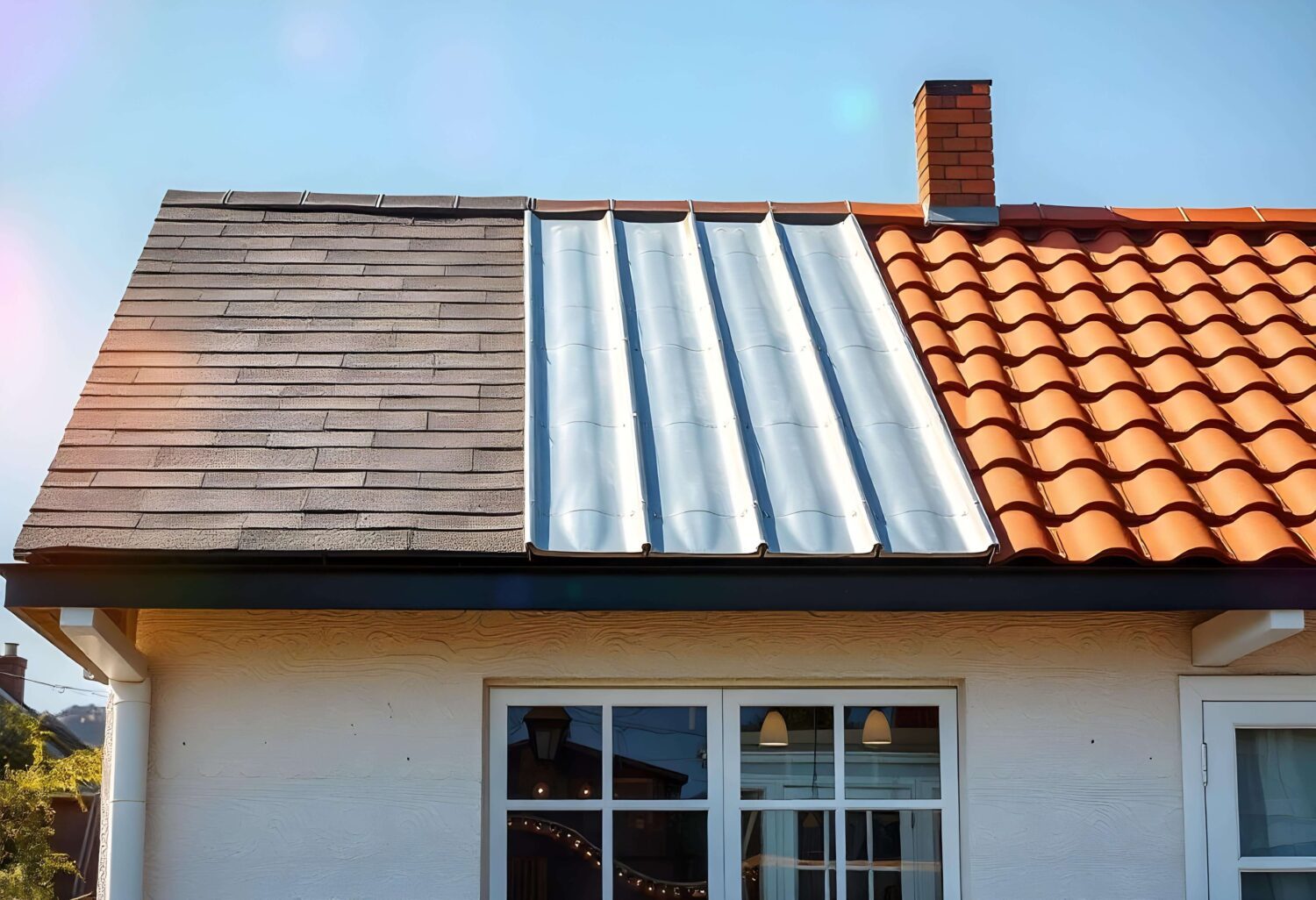 Roof destroyed by Hurricane