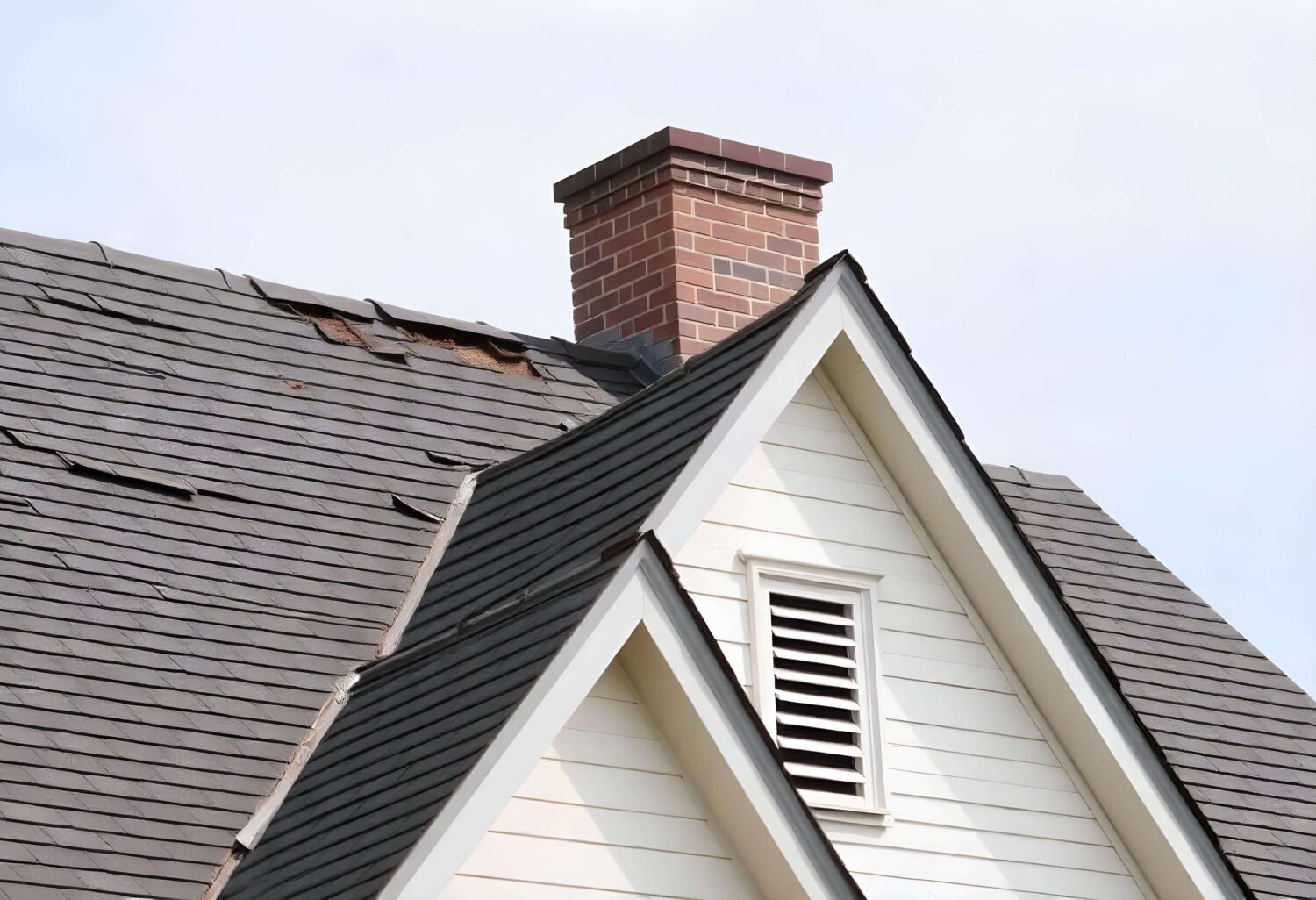 Roof destroyed by Hurricane