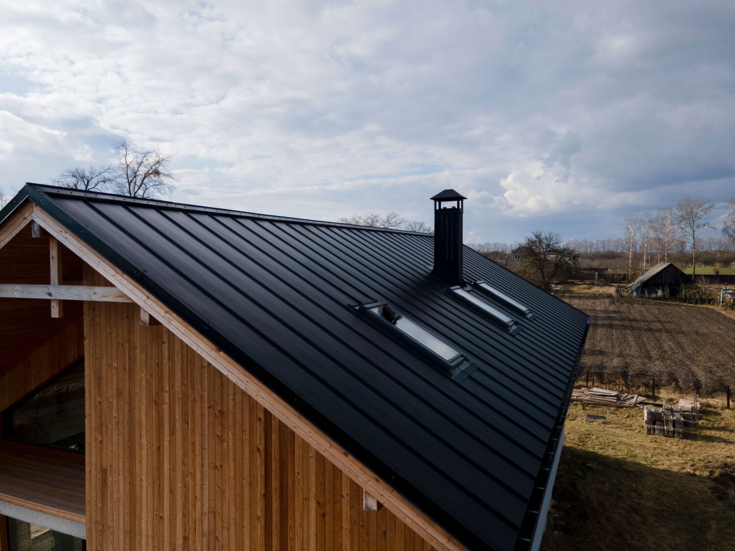 Roof destroyed by Hurricane